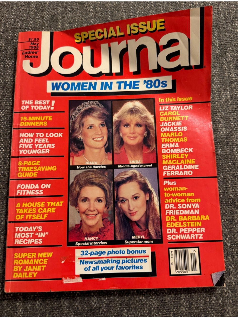 1985 MAY LADIES' HOME JOURNAL MAGAZINE - WOMEN IN THE '80S